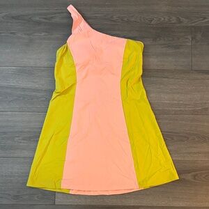 Outdoor Voices Pink and Yellow Top
